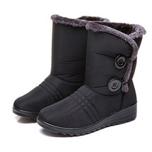 TIMETANG winter women&#39;s boots; boots to the middle of the calf; high waterproof  - £36.92 GBP