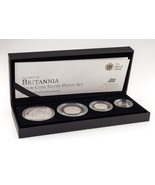2012 United Kingdom Royal Mint Four-Coin Silver Britannia Proof Set w/ B... - €189,61 EUR
