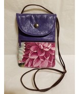 Vera Pelle Crossbody Italian Leather Mini Shoulder Bag Handbag Painted - $319.69 MXN