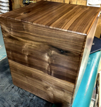 Beautiful Huge Rustic Walnut Cube Seat Bench Coffee Table ~16&quot; X 16&quot; X 19&quot; - £279.18 GBP