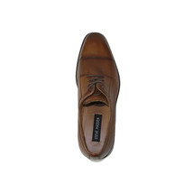 Men's Shoes Steve Madden Soft Leather upper Lace Up Navin Brandy image 7