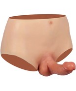 Unisex silicone Penis Panties Strap on Realistic Penis Pants - $1,307.55 MXN