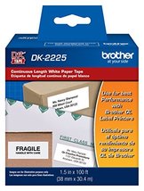Brother Printer Continuous Length White Paper Tape (DK2225) - £23.06 GBP