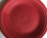 FIESTAWARE 10.5&quot; Scarlet Red retired color DINNER PLATE - £19.87 GBP