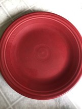 FIESTAWARE 10.5&quot; Scarlet Red retired color DINNER PLATE - £19.68 GBP