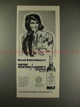 1975 Lauder&#39;s Scotch Ad w/ Wayne Newton - Entertainers! - £14.55 GBP