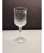 Vintage Longchamp Cristal D&#39;Arques-Durand Clear Cut Glass Goblet - $16.20