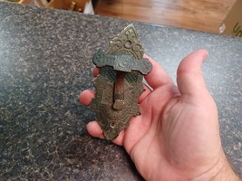Antique Victorian Architectural Salvage Door Knocker Bell Flipper Brass ... - $1,383.83 MXN