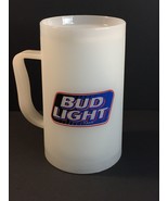 Budweiser BUD LIGHT Beer Mug White Plastic with Logo - £6.20 GBP