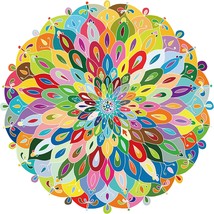 Colorful Mandala Puzzle 1000 Piece, Difficult Impossible Round Puzzle, Difficult - £14.44 GBP