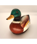 Vintage Jasco Mallard Duck Lint Remover Brush Ceramic Figurine 5&quot;x3.25&quot;x... - £11.72 GBP