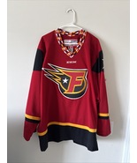 MENS CCM INDY FUEL ECHL AUTHENTIC HOCKEY GAME JERSEY SZ 52 - RED RARE - $248.70