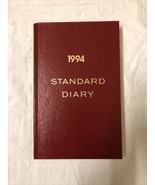 Standard Blank Diary  Red Vintage 1994 12.5 x 8 x 1.4 inches - $10.40