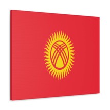 Kyrgyzstan Country Flag Canvas Vibrant Wall Art Unframed Home Decor - £60.73 GBP+