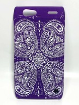 Lucky Brand Hardshell Snap-on Case Cover For Motorola Droid RAZR - Purple - £6.33 GBP