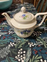 Vintage Arthur Wood Porcelain Floral Teapot Staffordshire England 5850 - £42.59 GBP