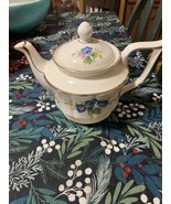 Vintage Arthur Wood Porcelain Floral Teapot Staffordshire England 5850 - $74.47 CAD