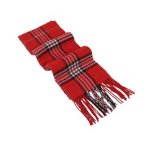 J.Valintin Unisex Plaid Scarf Soft Feel Acrylic Fashion Design #Scarf6 Red image 3
