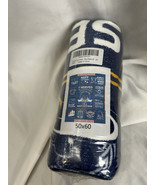 Navy Veteran 50 x 60 Patriotic Military Unisex Throw Blanket Blue New - $24.27 CAD