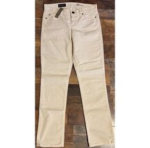 J.Crew Women Corduroy Beige Matchstick Skinny Straight Stretch Fit Sz 26... - $28.48