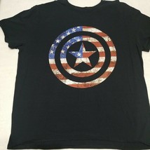 Official Marvel Avengers Captain America, American Flag Shield Shirt Sz ... - £12.27 GBP