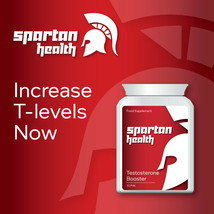 SPARTAN HEALTH TESTOSTERONE BOOSTER PILLS TABLET FASTER MUSCLE GROWTH NOW - £21.77 GBP