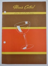 Illinois Central Main Line of Mid-America Railroad Car Beverage Menu Vin... - £25.51 GBP