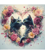  VALENTINE CATS Clip Art 100 PNG Digital Download Bundle VOL 5 - $2.99