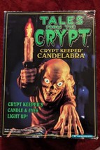 1996 Tales From The Crypt Crypt Keeper Light Up Candelabra With Box Halloween - £54.01 GBP