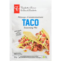 12 x PRESIDENT&#39;S CHOICE Mild Taco Seasoning Mix 24g each, Canada, Free S... - £22.86 GBP