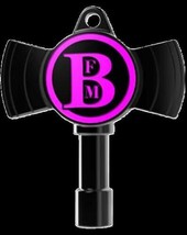 Brian Frasier-Moore Signature Drum Key, Black Nickel/Pink - £19.55 GBP