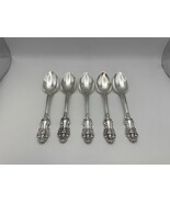 Set of 5 Reed &amp; Barton Silverplate KING FRANCIS Teaspoons - $1,285.40 MXN