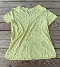 Candace Cameron Bure NWOT Women’s Breezy cotton v Neck t Shirt XS Yellow AB - £10.99 GBP