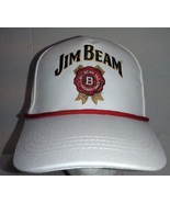 Jim Beam Hat Cap Snapback Trucker White - $11.40