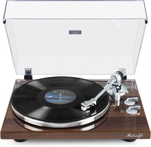 Turntables Belt-Drive Record Player With Wireless Output Connectivity, Vinyl - £162.42 GBP
