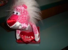 Valentine&#39;s Hot Stuff  Musical Light Up Hop &amp; Bop Friend NWT. pink white leopard - £8.55 GBP