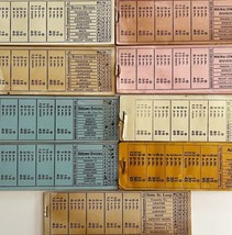 Railway Transfer Tickets Maine Bangor And Penobscot Lot Of 9 Books 1920-40s  E24 - £39.04 GBP