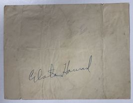 Elston Howard (d. 1980) Signed Autographed Vintage 6x7.5 Page - Mueller COA - £79.92 GBP