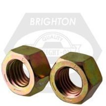3/4&quot;-16 Finished HEX Nuts Grade 8 FINE MED. Carbon ZINC-Yellow CR6 (50/Box) - $59.28