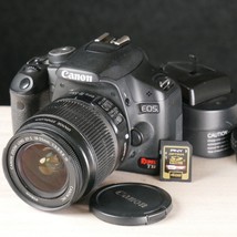 Canon EOS Rebel T1i 500D 15.1MP DSLR Camera Kit *TESTED* W 18-55mm Lens - £106.43 GBP