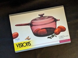 1994 Corning Vision 2.5 L Qt Cranberry Non Stick Sauce Pan Lid USA Box NEW - £89.54 GBP