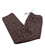 Zara Womens Pants Womens S Purple Paisley Pull On Pant Elastic Waist Com... - $38.04 CAD