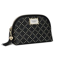 NWT Victoria's Secret Beauty Black Studded Medium Beauty Bag - $26.40