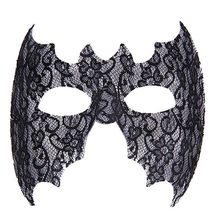 HMS Deluxe Lace Bat Mask Italian Made, Black, One Size - $19.99