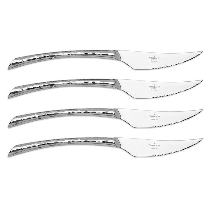 Hampton Forge Olivia Hammered 4 Piece Steak Knives Knife Set - $29.69