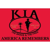 KIA America Remembers &quot;Some Gave All&quot; Flag (2ft x 3ft) - £11.02 GBP