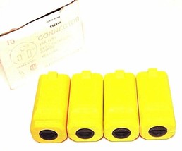 BOX OF 4 NEW ARROW HART 5969YX CONNECTORS 15A, 125V, YELLOW - £34.28 GBP