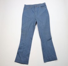 Vintage 70s Wrangler Mens 34x32 Distressed Wide Leg Bell Bottoms Denim Jeans USA - £94.92 GBP