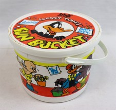 VINTAGE 1988 Arby&#39;s Looney Tunes Fun Bucket Daffy Duck Porky Petunia Pig - £31.15 GBP