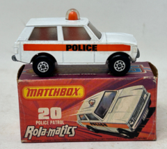 Vintage Matchbox Superfast Rola-Matics Police Patrol #20 with Original Box 1975 - £15.98 GBP